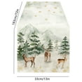 thumbnail image 3 of Gumesh Christmas Table Runner with Trees & Snowflakes Pattern, 13 x 72 Inch Winter Themed Dining Decor for Kitchen Table, Holiday Party Indoor Outdoor, 3 of 7