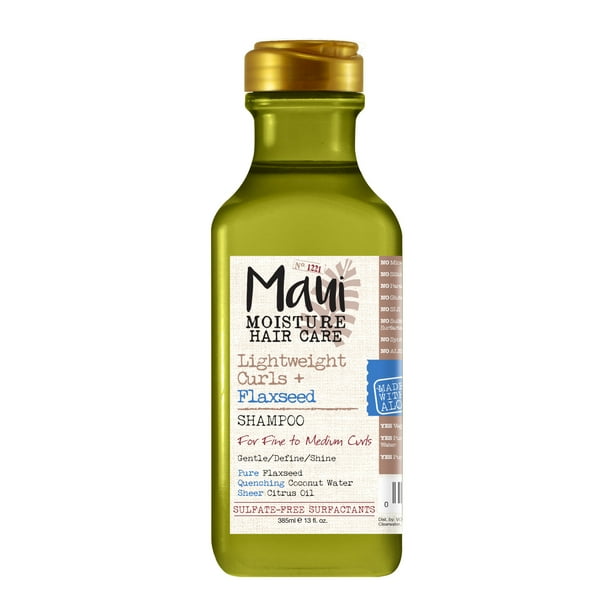 Maui Moisture Lightweight Curls + Flaxseed Shampoo, Paraben Free