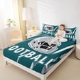 thumbnail image 4 of jejeloiu Football Games Bed Sheets,American Sport City King Sheets For Ball Gamer 4 Pieces, 4 of 7