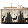 thumbnail image 2 of Vintage Forest Deer Cabinet Curtain 32"Wx55"L,Dustproof Pantry Door Curtain with Self Adhesive Tape,Rustic Country Wildlife Woodland Tall Storage Cover Privacy Drape for Bathroom Kitchen Laundry Room, 2 of 9