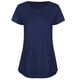 thumbnail image 2 of Pullover de Color Sólido de las Mujeres, Nuevo Botón de Manga Corta Cuello Redondo para el Uso Casual Y de Fiesta, Blusa Diaria Suave, Camiseta de Moda Callejera, 2 of 6