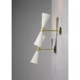 thumbnail image 2 of Pair Modern Vintage Style Large White Diabolos "Tuba" Sconces Room Lamp Light, 2 of 4