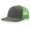 Charcoal/Neon Green, variant on richardson unisex 112 trucker adjustable snapback baseball cap split one size fits most