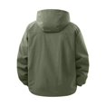 thumbnail image 6 of WRKEKC Lightweight Hooded Windbreaker for Men Quick Dry Zip-Up Casual Outerwear with Elastic Cuffs for Everyday Outdoor Activities, 6 of 9