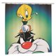thumbnail image 1 of Cortina de ducha de tela de poliéster impermeable Bugs Bunny, decoración de baño, kit de cortina de ducha con ganchos, 72 x 72 pulgadas, 1 of 8