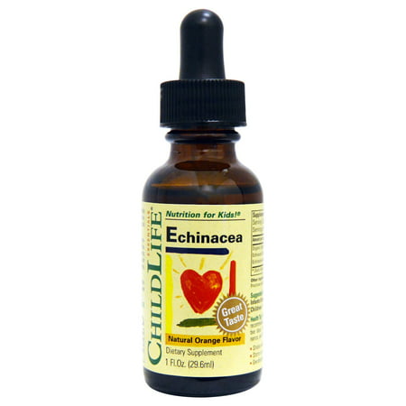 ChildLife, Essentials, Echinacea, Natural Orange Flavor, 1 fl oz(pack of