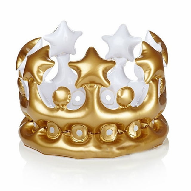 Couronne Gonflable Unisexe PVC Réutilisable Enfants Cosplay Couronne Décoration pour Fête Performance Petite Taille