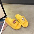 thumbnail image 4 of Qarigey Sandalia transpirable para mujer, y a la moda, , gruesa, con plataforma inferior, zapatillas con punta abierta, zapatillas para hombre Calzado Amarillo 36/37.1, 4 of 6