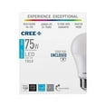 thumbnail image 2 of Cree Lighting A19 75W Equivalent LED Bulb, 1100 lumens, Dimmable, Daylight 5000K, 25,000 hour rated life, 90+ CRI, Good for Enclosed | 1-Pack, 2 of 8