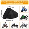 thumbnail image 2 of Funda para moto Hanmir, universal, impermeable, para todas las estaciones, 2 of 7