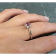 thumbnail image 4 of Dark Amethyst Ring, Natural Amethyst, February Birthstone, Promise Ring, 4 of 6