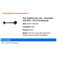 thumbnail image 2 of Rear Stabilizer Bar Link - Compatible with 2005 - 2014 Ford Mustang 2006 2007 2008 2009 2010 2011 2012 2013, 2 of 2