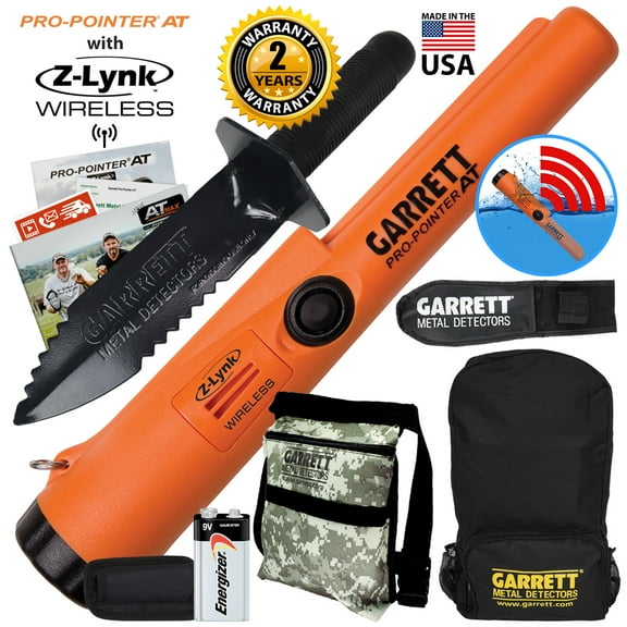 Garrett Pro Pointer AT Z-LYNK Pinpointer with Pouch, Edge Digger & Backpack