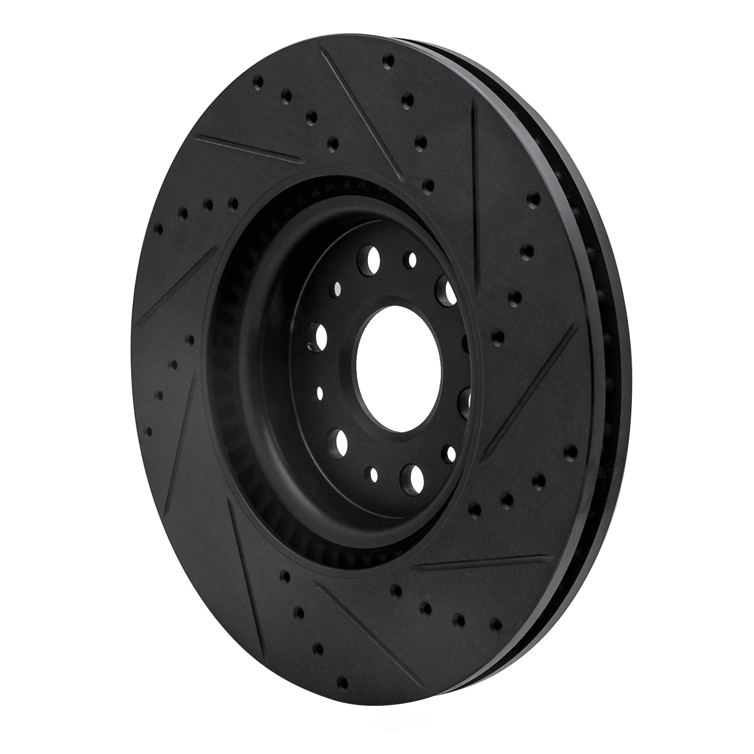Dynamic Friction Company 633-46047L DFC Brake Rotor - Drilled And Slotted - Black