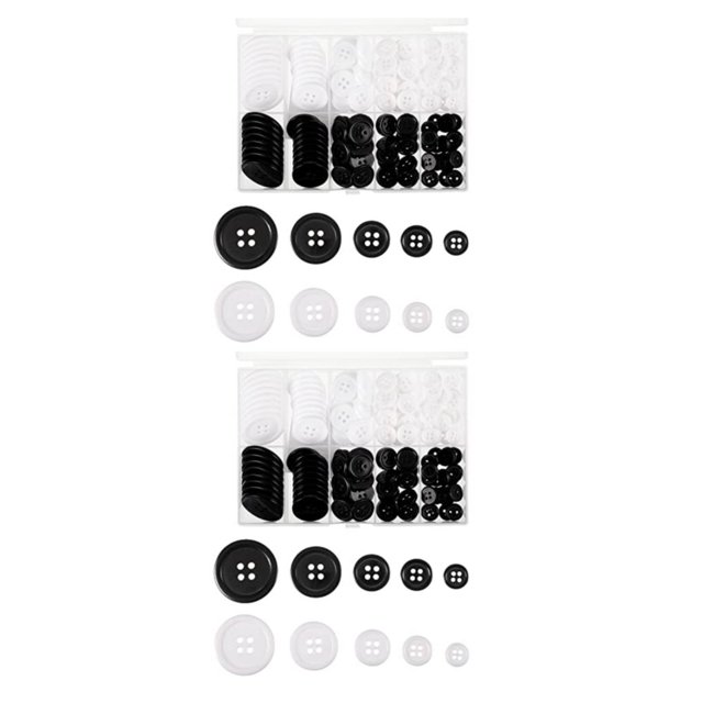 yingyy 160pack/lot Non-toxic Sewing Buttons For Jackets Smooth Line And Impact-resistant Jeans Round Button 2Set