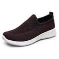 thumbnail image 2 of GPOECD Women Shoes Casual Fashion Breathable Mesh Hollow Out Design Platform Soft Sole Lightweight Walking Sneakers Womens Shoes Black,36, 2 of 4