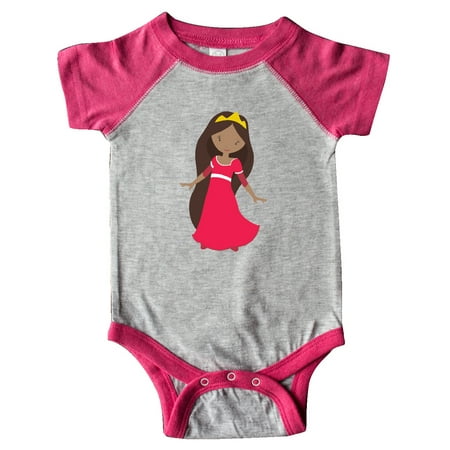 

Inktastic African American Princess Princess In Red Dress Gift Baby Girl Bodysuit