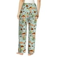 thumbnail image 3 of Uemuo Mushroom House Insect Frog Pattern Women's Wide Leg Palazzo Lounge Pants with Pockets Light Weight Loose Comfy Casual Pajama Pants-Small, 3 of 9