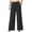 Black, variant on Women's Wide Leg Trousers Fashion Ladies Elastic Waist Adjustable Strap Solid Color Pants with Pocket