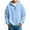 Sky Blue, variant on Hoodies for Boys Quarter Zip Waffle Knit Pullover Hooded Sweatshirt Tops Fall Winter Casual Sweatshirts Back to School Clothes 3-14 Years
