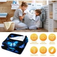thumbnail image 5 of Butterfly Blanket Blue Butterflies Throw Blanket Ultra Soft Flannel Beautiful Butterfly Blanket Gifts for Adults Kids 50\\, 5 of 6