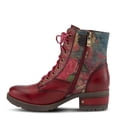 thumbnail image 2 of L’Artiste Marty Hand-Painted Leather Ankle Boots for Women – Cozy Flannel Lined Comfort Boot with Zipper Closure, 2 of 7