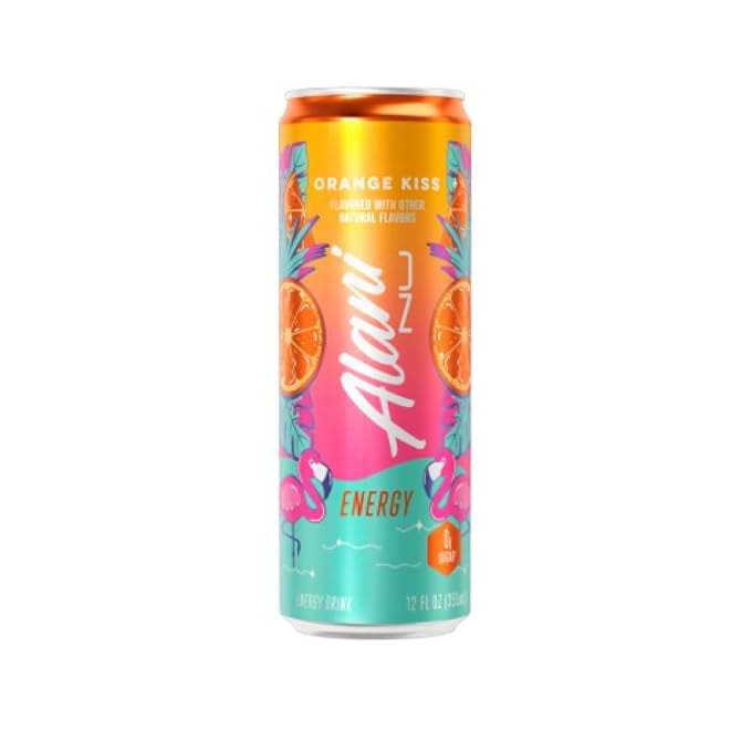 NEW Alani Energy Drink Variety Pack, 12 oz 6-pack Variety (2 pack PINK SLUSH, 2 Pack WITCH'S BREW, 2 pack ORANGE KISS)