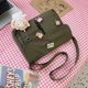 thumbnail image 5 of Bolsa bandolera de mujer Bolsa de mensajero grande de lona japonesa (colgante de gato verde) Ndcxsfigh Para Estrenar, 5 of 8