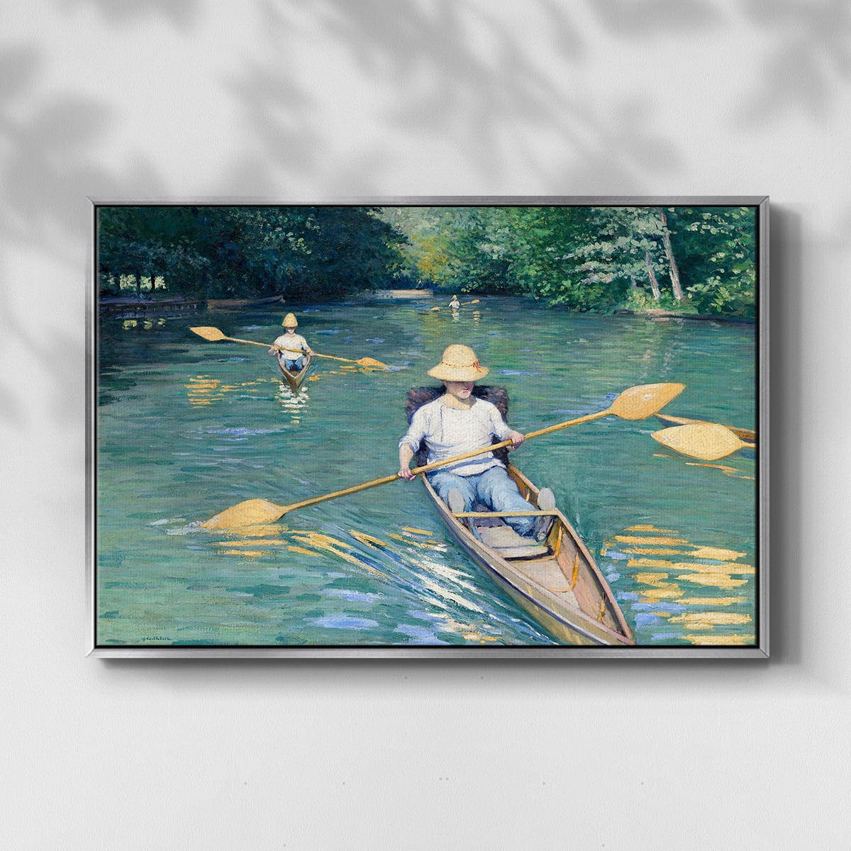 Vintage Landscape-CXLII By Wexford Home Framed in Silver Wood Gallery Wrapped Canvas 27 in. x 41 in.