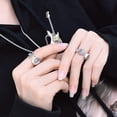 thumbnail image 3 of Electric Guitar Necklace and Open Adjustable Rings for Mens,Ins Style Hip Hop Rock Party Gift (Color : Necklace), 3 of 4