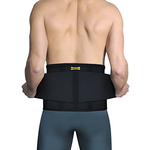 Meditex Uriel Adjustable Lumbar Back Brace (XL, Black)