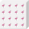 thumbnail image 1 of 128 pegatinas de flamencos para álbumes de recortes, pequeñas pegatinas rosas de flamencos, redondas, autoadhesivas, impermeables., 1 of 9