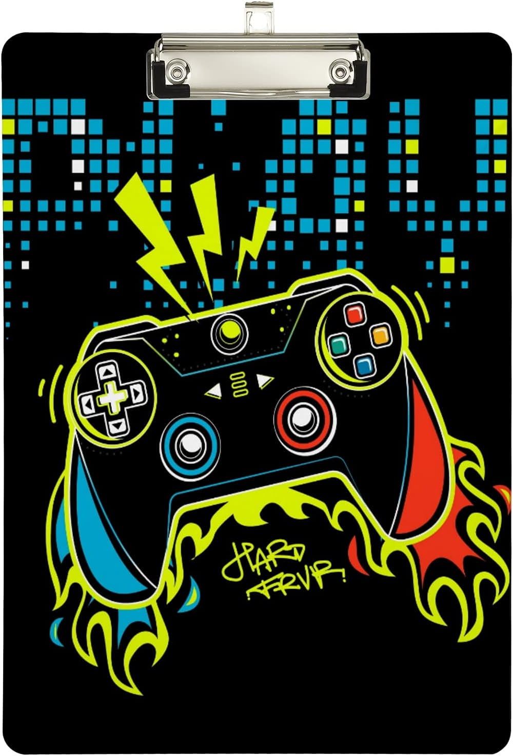 KXMDXA Video Game Clipboard Hardboard Wood Nursing Clip Board and Pull