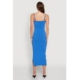 thumbnail image 4 of Womens Ribbed Knit Side Slit Cami Maxi Dress, 4 of 4