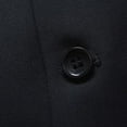 thumbnail image 6 of Men's Formal Slim Suit Vest V Neck Button Down Solid Waistcoat with Patch Pockets Black XL, 6 of 6