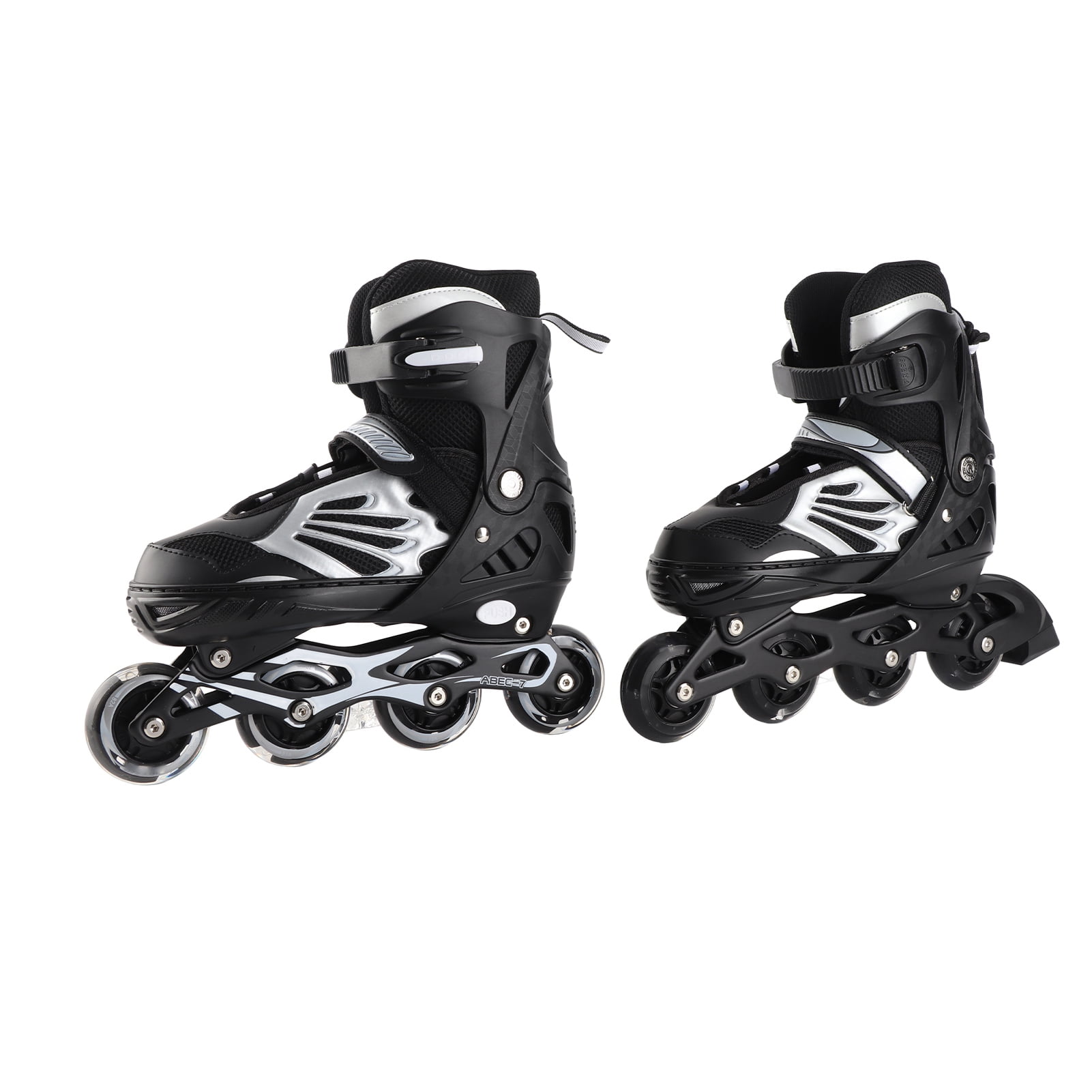 Kids Skate Shoes For Kids Adjustable Illuminating Inline Skates With Light Up Wheels For Kids And Youth Girls Boys Inline Skates