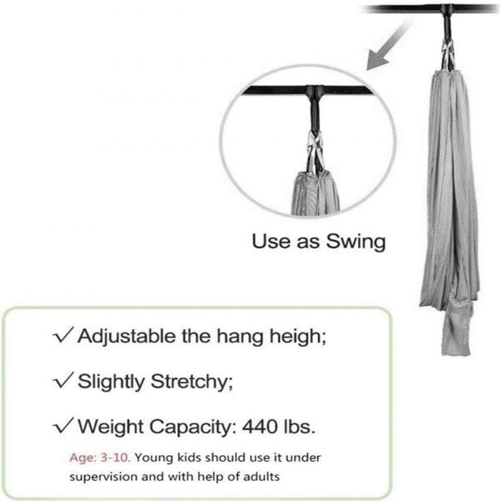 Qhkie Sensory Swing for Kids, Indoor Hammock Swing for Play & Calm, Therapy Swing for Autism & Special Needs, 280x150CM