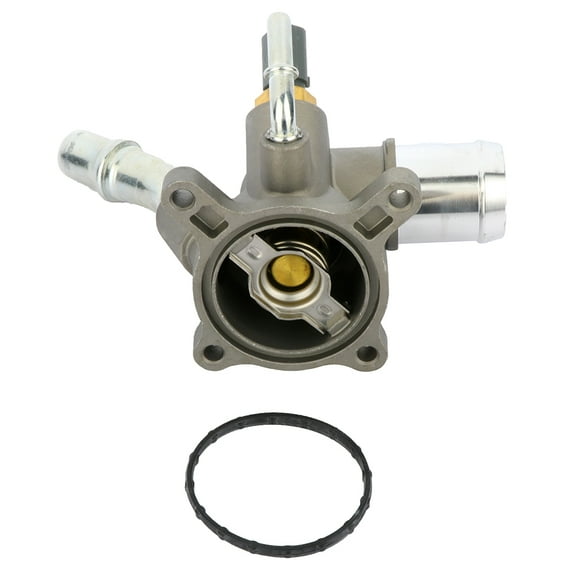CCIYU 99637ST Engine Coolant Thermostat Housing Cover Water Outlet Thermostat Housing Kit Replacement fit for Chrysler 200 2015-2017, for Jeep for Cherokee 2014-2018, for Jeep Renegade 2015-2017