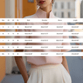 thumbnail image 3 of LEKODE Women Stand Split Collar Short Sleeve Blouse, Elegant Solid Color Work Office Casual Dress Shirt Top Basic Tees Boho Summer Tops Beige L, 3 of 6
