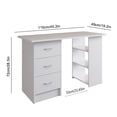thumbnail image 4 of Escritorio Hometrends Blanco con Repisas, 4 of 4