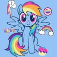 thumbnail image 2 of My Little Pony: Friendship is Magic Rainbow Dash Ponies Forever Graphic T-Shirt, 2 of 3