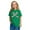 #0117-Green, variant on Girl's Bow Graphic Tees Short Sleeve Crewneck Cute Shirts for Teen Girls Trendy