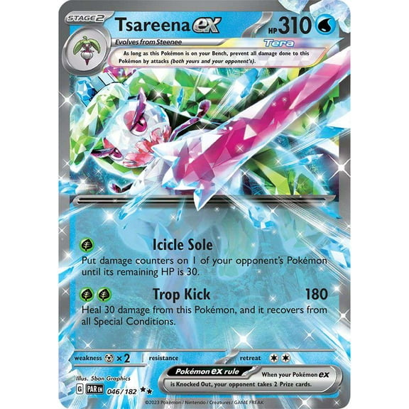 Pokemon Paradox Rift Double Rare Tsareena ex #46