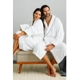thumbnail image 6 of Fishers Finery Men's Premier EcoFabric Turkish Style Terry Spa Robe - Ultra Plush (White, S/M), 6 of 6