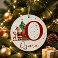 thumbnail image 6 of 2026 Christmas Home Party Decoration 26 Letters Round Acrylic Christmas Ornament Set Personalized Alphabet Round Pendant DIY Custom Christmas Tree Hanging Decorations Festive Round Pendant, 6 of 6