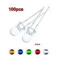 thumbnail image 3 of 100Pcs Super Lumineux Conduit 3mm Rouge/bleu/vert/blanc/jaune Conduit Ampoule Transparente, 3 of 4