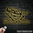 thumbnail image 3 of Craftnamesign Personalized Barber Metal Wall Art With LED Light, Custom Barber Shop Name Sign, 3 of 5