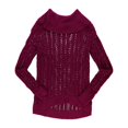 thumbnail image 1 of Suéter de cable suelto Calvin Klein Mujer Morado Mediano, 1 of 2