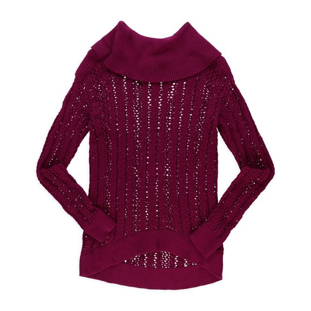 Suéter de cable suelto Calvin Klein Mujer Morado Mediano