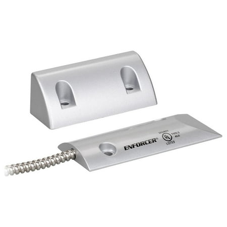 

ENFORCER Overhead Door-Mount Magnetic Contact Closed Loop Adjustable to Fit Most Door-channel Widths 2-3/4 (70mm) 24 (61cm) Wire Leads Enclosed in Armored Cable
